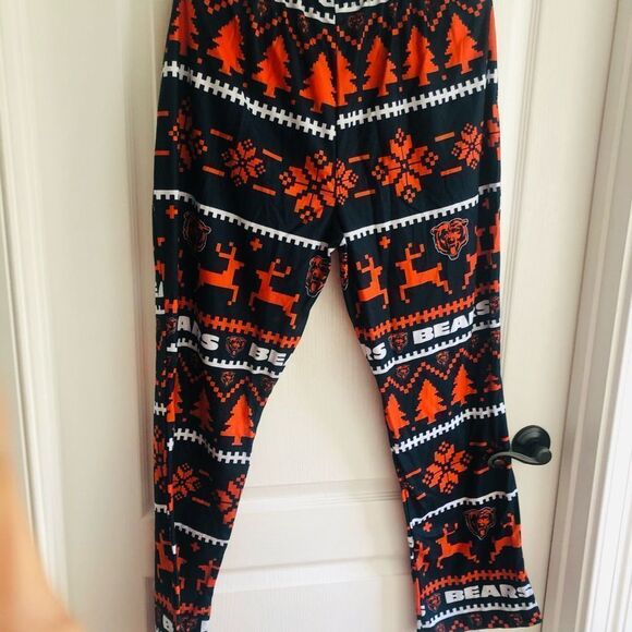 NWT Chicago Bears NFL Crew Neck Pajamas Set Tshirt & Pants Set‎ Size Medium Men - Picture 7 of 10